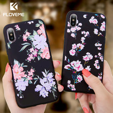 Load image into Gallery viewer, FLOVEME Case For iPhone 5S 5 SE 6 6s 3D Relief Flower Soft Silicone Phone Cases For iPhone X 7 8 6 Plus Floral Cover Accessories