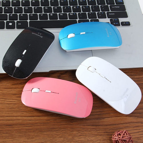 Ultra Slim Bluetooth 3.0 Wireless Optical Mouse Universal Ergonomic Game Home Office Mouse for Laptop Computer PC Drop Shipping