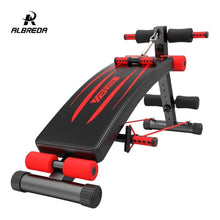 Load image into Gallery viewer, ALBREDA Step by multifunction supine board Pull rope bench crunches abdomen machine abdominal chair home sport fitness equipment