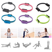 Load image into Gallery viewer, Portable Size 38CM Yoga Resistance Ring Lightweight Slimming Magic Circle Thighs Legs Resistance Yoga Ring Training Tool