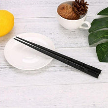 Load image into Gallery viewer, 1 Pair Japanese Chopsticks Alloy Non-Slip Wood Color Sushi Chop Sticks Set Chinese Gift Family Friends Colleagues Gifts