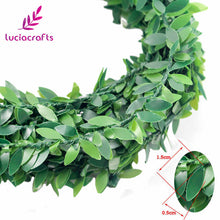 Load image into Gallery viewer, Lucia crafts 7m/lot Artificial Leaves Garland Hanging Plants Fake Vine for Wedding Party Garden Wall Decoration 027033018