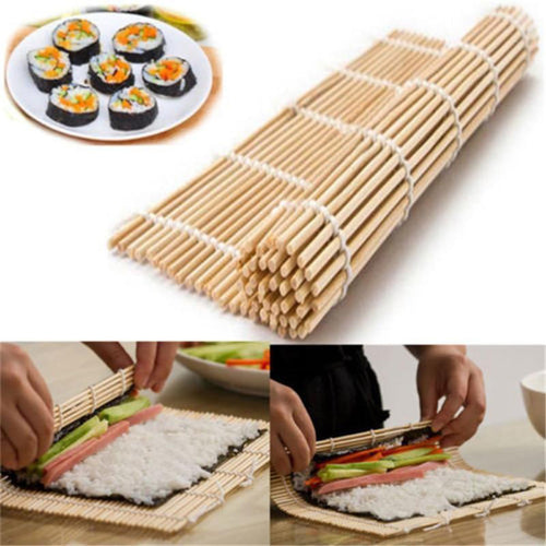 Sushi Rice Roll Maker Bamboo Tool Roller Kit DIY