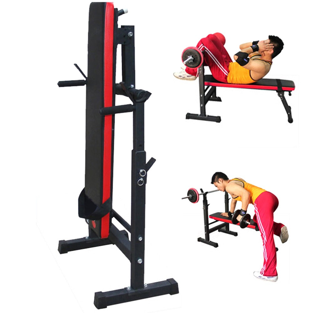 Heavy Duty Gym Shoulder Chest Press Sit Up Weights Bench Barbell Fitness Full Body Workout Exercise Equipment