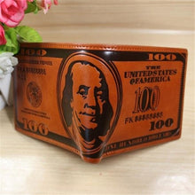 Load image into Gallery viewer, Durable US Dollars Leather Wallets Men&#39;s Wallets 100$ Coin Holder Tops