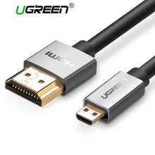 Load image into Gallery viewer, Ugreen Micro HDMI to HDMI Cable 2M Gold-Plated 1.4 3D 2K 1440P High Premium Cable Adapter for HDTV XBox Mobile Phone Table Cable