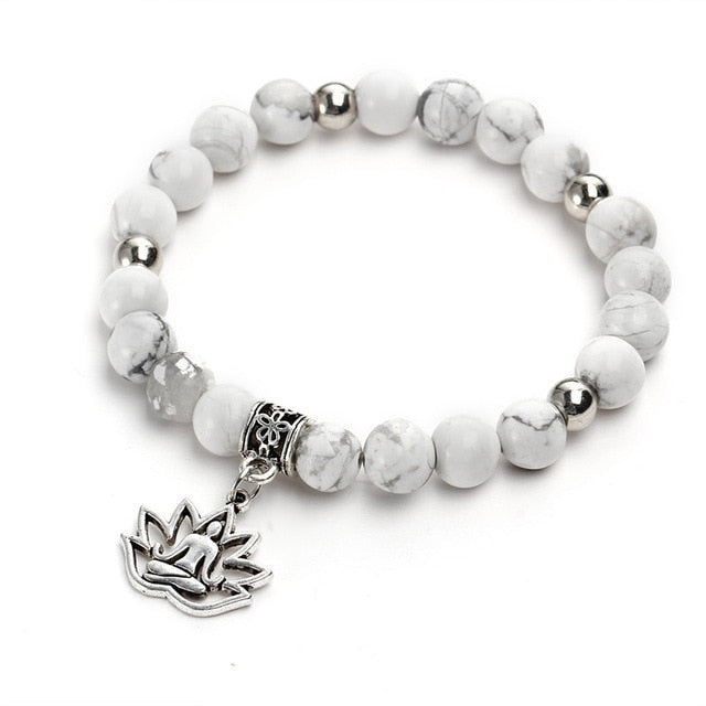 Tiger Eye Natural Stones Flower Beaded Bracelets For Women Men Boho Friendship Animal Bead Yoga Bracelets & Bangles 2018 New