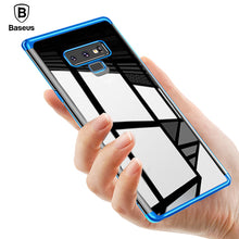 Load image into Gallery viewer, Baseus Luxury Plating Case For Samsung Galaxy Note 9 Coque Soft TPU Transparent Clear Silicone Back Cover Case For Galaxy Note9