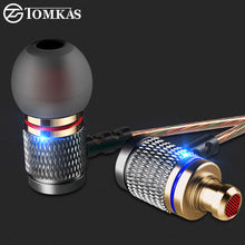 Load image into Gallery viewer, TOMKAS Wired Earphones Metal Heavy Bass Stereo Earphone and Headphone with Microphone In-ear Bass Headset for Mobile Phone