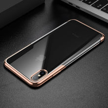 Load image into Gallery viewer, Baseus Luxury Plating Soft Silicone Case For iPhone Xs Xs Max XR Ultra Thin TPU Protective Case For iPhone Xs Xs Max 2018 Cover