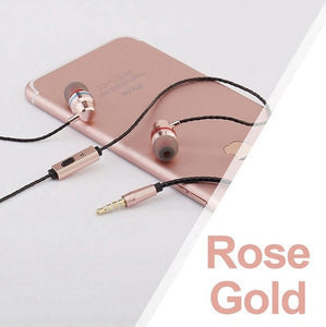 TOMKAS In-Ear Earphones Special Edition Headset Clear Bass Earphones With Microphone 5 Colors Metal Heavy Bass Headphones