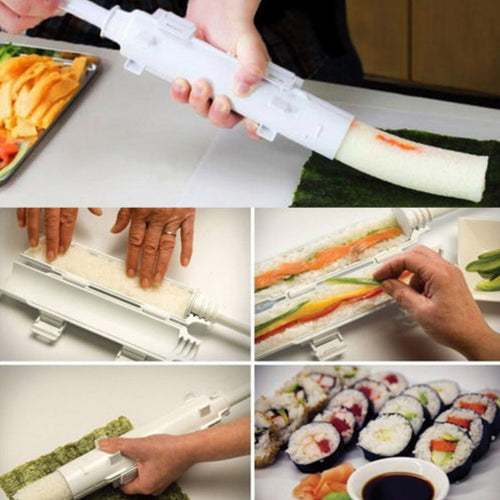 Home Kitchen Sushi Roll Maker Mold Kit Rice Roller Chef DIY Mould Gadgets Tool