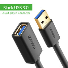 Load image into Gallery viewer, Ugreen USB Extension Cable USB 3.0 Cable for Smart TV PS4 Xbox One SSD USB3.0 2.0 to Extender Data Cord Mini USB Extension Cable