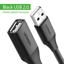 Load image into Gallery viewer, Ugreen USB Extension Cable USB 3.0 Cable for Smart TV PS4 Xbox One SSD USB3.0 2.0 to Extender Data Cord Mini USB Extension Cable