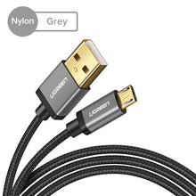 Load image into Gallery viewer, Ugreen Micro USB Cable 2.4A Nylon Fast Charge USB Data Cable for Samsung Xiaomi LG Tablet Android Mobile Phone USB Charging Cord