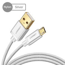 Load image into Gallery viewer, Ugreen Micro USB Cable 2.4A Nylon Fast Charge USB Data Cable for Samsung Xiaomi LG Tablet Android Mobile Phone USB Charging Cord