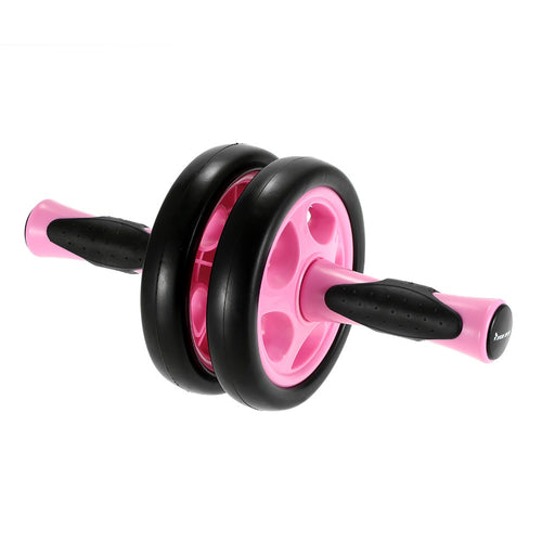 Double Abdomen Roller Fitness Core Rolling Wheel Abdominal Roller Workout Abdomen Trainer Wheel for Abdomen Back Arms Shoulders