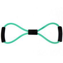 Load image into Gallery viewer, 140cm Yoga Pull Rope Set Workout Word Chest Developer Expander Resistance Bands Elastic Rubber Bands Fitness Tubes Training