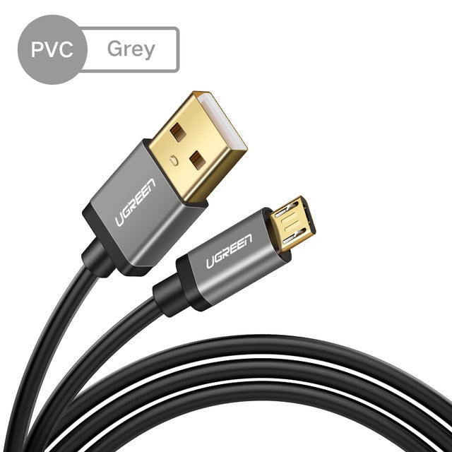 Ugreen Micro USB Cable 2.4A Fast Charging Data Cable for Xiaomi Redmi Note Huawei HTC Mobile Phone Charger Cable Micro USB Cord