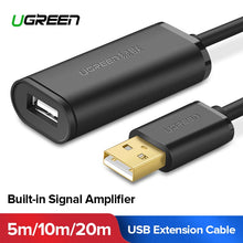 Load image into Gallery viewer, Ugreen USB Extension Cable 5m/10m/20m/30m Male to Female USB 3.0 Cable Signal Amplifier USB3.0 2.0 Extender Cord USB Extension