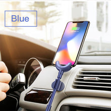 Load image into Gallery viewer, Baseus Car Phone Holder for iPhone XS 8 7 6 5S 360 Degree GPS Mobile Phone Stand Car Mount USB Cable For iPhone Charging Bracket