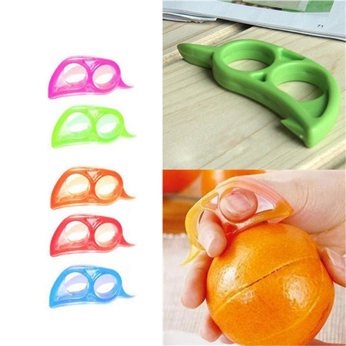 1PC Plastic Orange Peelers Lemon Slicer Zesters Grapefruit Fruit Stripper Opener Citrus Kitchen Vegetable Fruit Tools