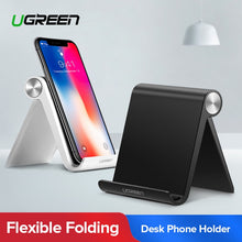 Load image into Gallery viewer, Ugreen Phone Holder Stand for iPhone 8 X 7 6 Foldable Mobile Phone Stand for Samsung Galaxy S9 S8 Tablet Stand Desk Phone Holder