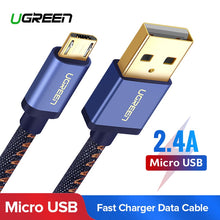 Load image into Gallery viewer, Ugreen Micro USB Charging Cable for Xiaomi Note 2.4A Fast Charger Mobile Phone USB Cable for Samsung S7 Huawei Android USB Cord