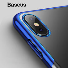 Load image into Gallery viewer, Baseus Luxury Plating Soft Silicone Case For iPhone Xs Xs Max XR Ultra Thin TPU Protective Case For iPhone Xs Xs Max 2018 Cover