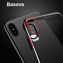 Load image into Gallery viewer, Baseus Hard PC Case For iPhone X Cases Luxury Transparent Plastic Case For iPhone X Cover Ultra Thin Plating Phone Accessories