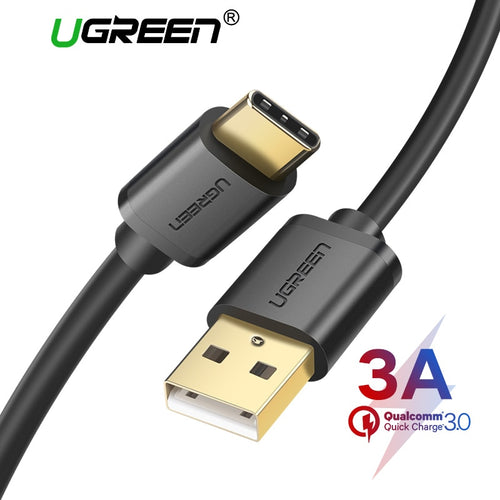 Ugreen 3A USB C Cable for Huawei Mate 20 Pro USB Type C Fast Charging Data Cable for Xiaomi Mi 8 Oneplus 6 5T USB C Charger Cord