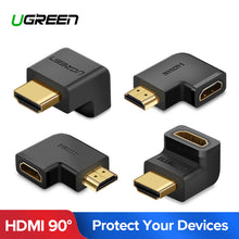 Load image into Gallery viewer, UGREEN HDMI Connector Male to HDMI Female Adapter 4K Converter Extender 270 90 Degree Right Angle for 1080P HDTV PC HDMI Adapter