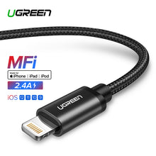 Load image into Gallery viewer, Ugreen MFi USB Cable for iPhone Xs Max 7 Plus 2.4A Fast Charging Lightning Cable for iPhone 6 USB Data Cable Phone Charger Cable